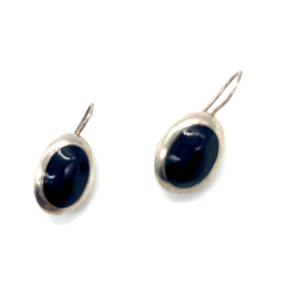 Sterling Silver 925 Onyx Earrings